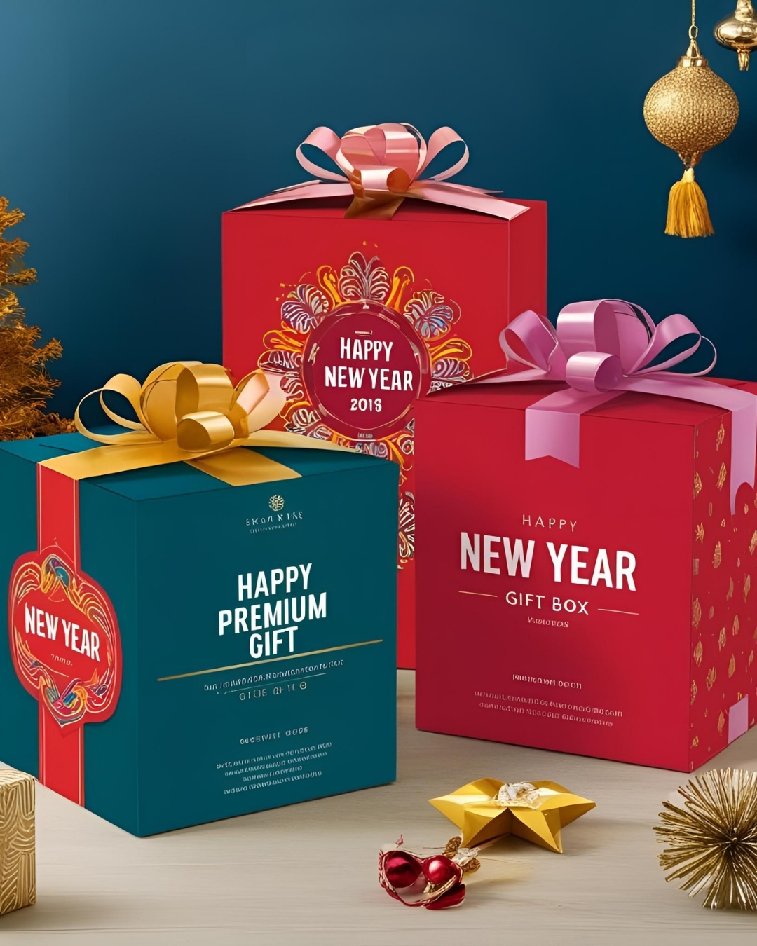 Custom New Year Gift Boxes